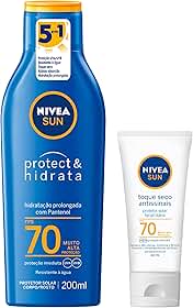 NIVEA SUN Protetor Solar Protect & Hidrata FPS 70 + SUN Facial toque seco FPS70 40ML