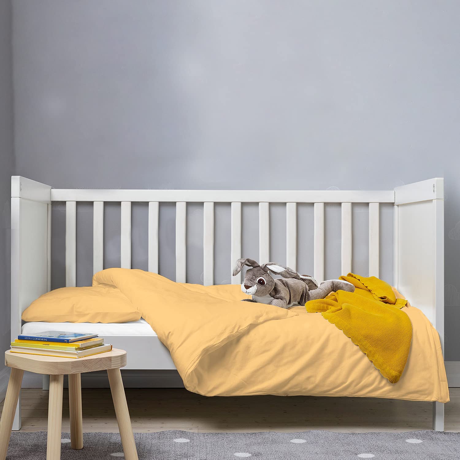 Pizuna Toddler Crib Pillow Cases 33x46cm Baby Blue, 2pc 400 Thread Count 100% Long Staple Cotton Luxurious Sateen Weave Baby Small Pillow Cases For Crib Bed By — view 134