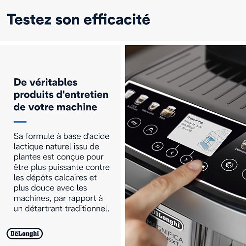De'Longhi EcoDecalk Détartrant DLSC500, 5 Doses de Décalcification, Accessoire de Maintenance pour Machine à Café, Ingrédients à Base de Plantes, Bouteille Avec 5 Doses, 500ml - 4