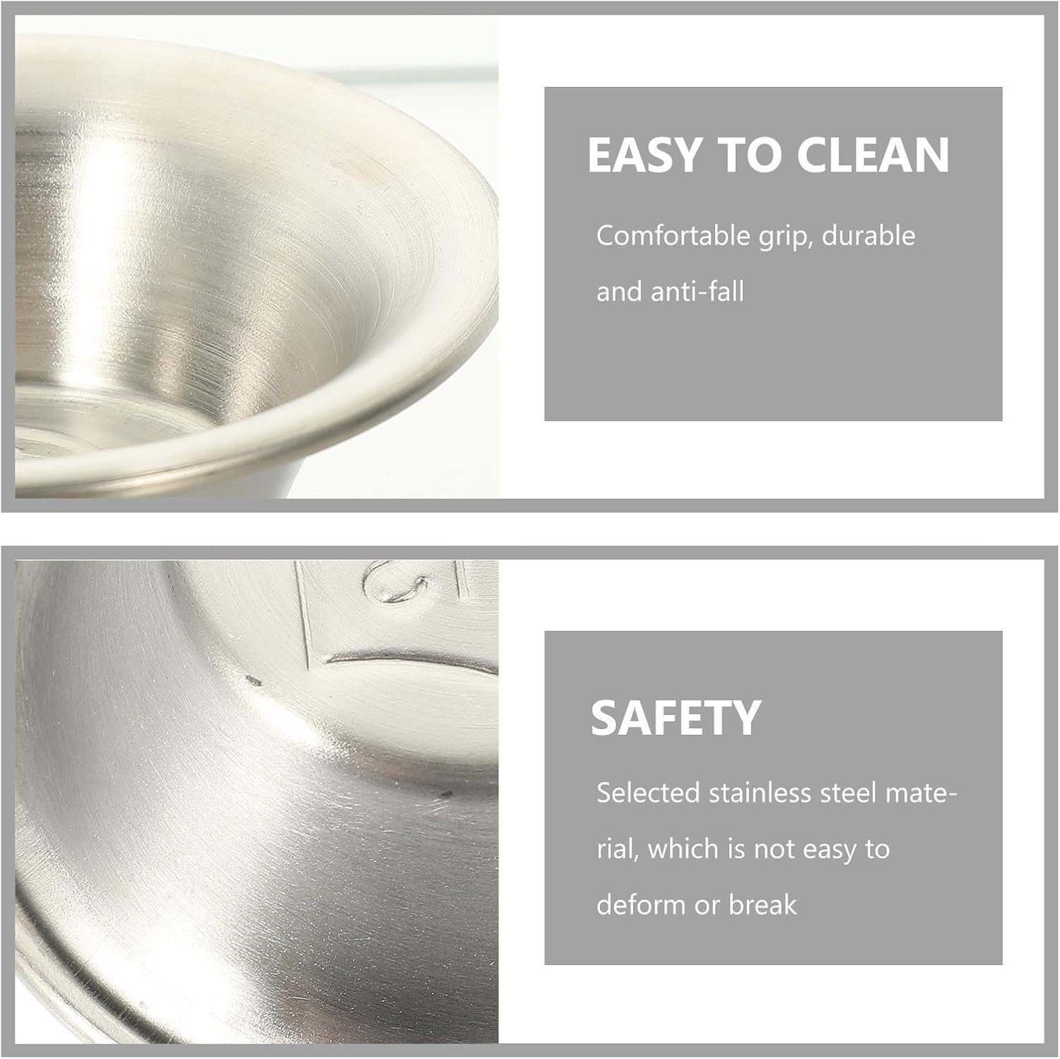 2pcs Stainless Steel Restaurant Sauce Cups for Catering and Home