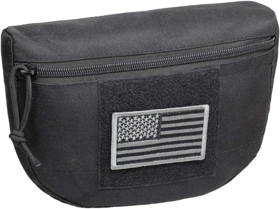 WYNEX Tactical Dump Drop Pouch, Armor Carrier Drop Pouch Hunting EDC Utility Bag Combat Gear Airsoft Skirmish for AVS JPC CPC AVS Tactical Vest Include U.S Patch