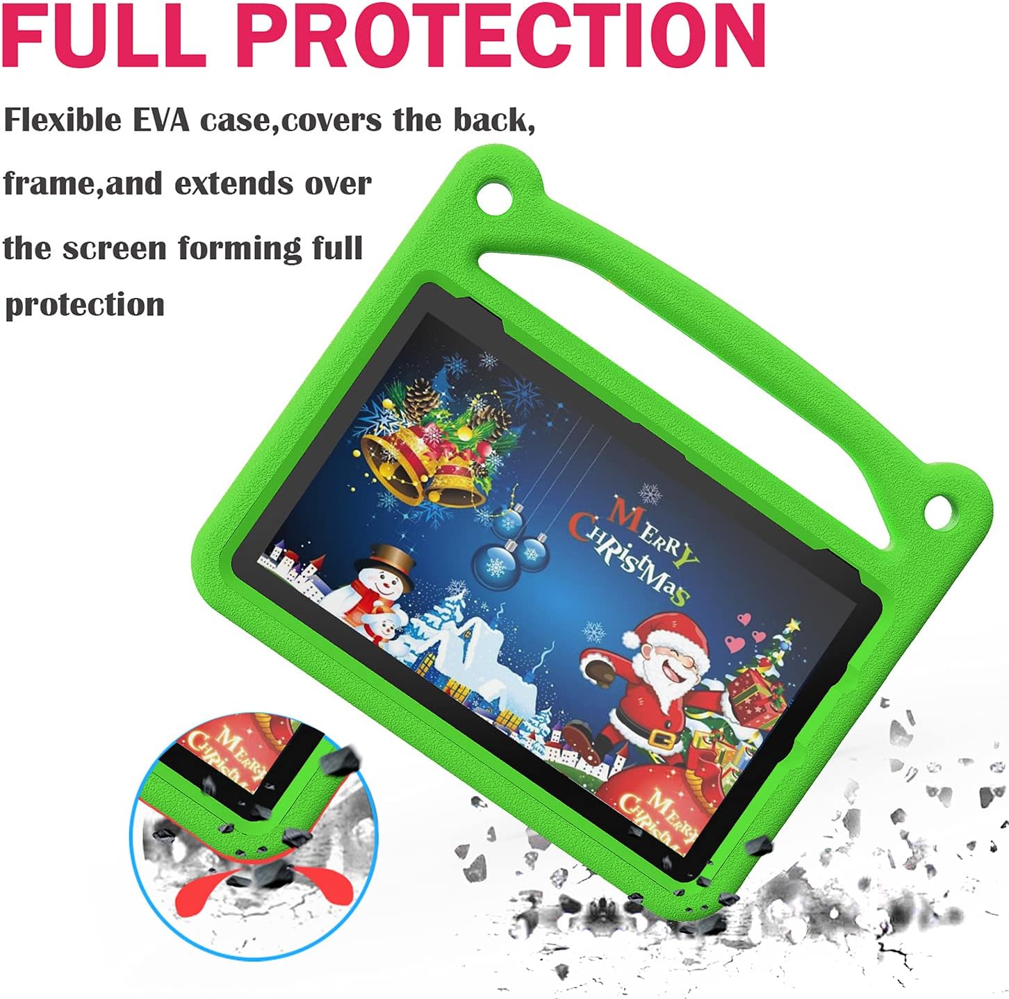 All-New ＨＤ10 Tablet case for Kids-Shockproof Case with Stand for ＨＤ 10 Tablets (Green)