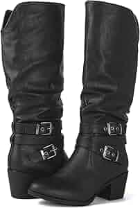 Amazon.com | GLOBALWIN Women's Black Cowboy Cowgirl Boots