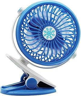 Ventilatore per passeggino, clip Ventilatore USB Mini ventilatore da tavolo a batteria ricaricabile 3 velocità Rotazione a 360 ° Ventilatore personale Ventilatori portatili da tavolo di raffreddamento
