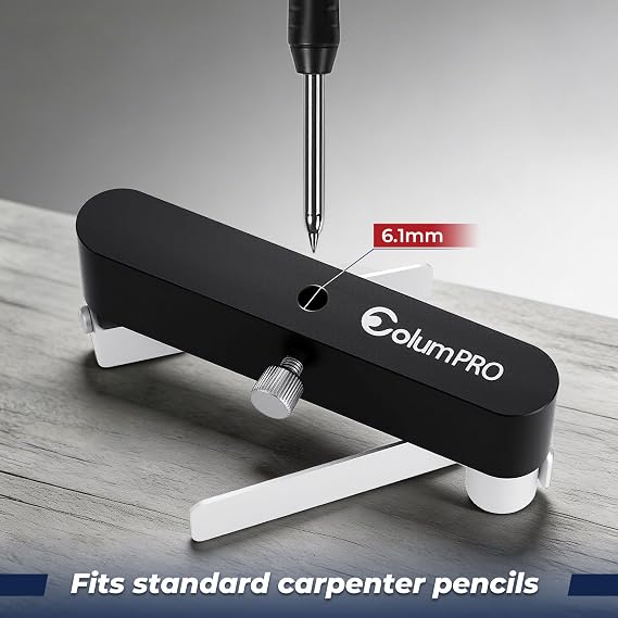 Centre Finder & Scribing Tool – One-Hand Wood Marking Gauge for Joinery & Carpentry, Precision Centre Line Tool for Timber up to 75mm
