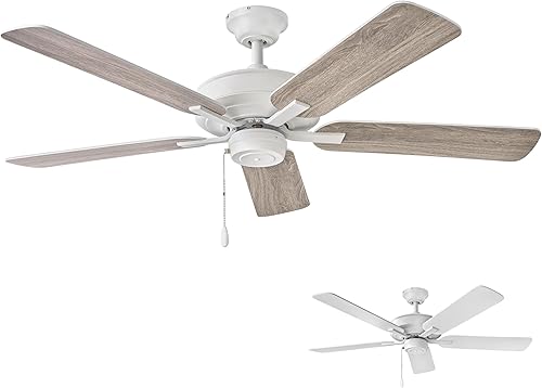 Miniatura 6 de Hinkley Metro - Ventilador de techo de perfil bajo de 52 pulgadas, sin luz, ventilador de techo para interiores con soporte doble para dormitorio,