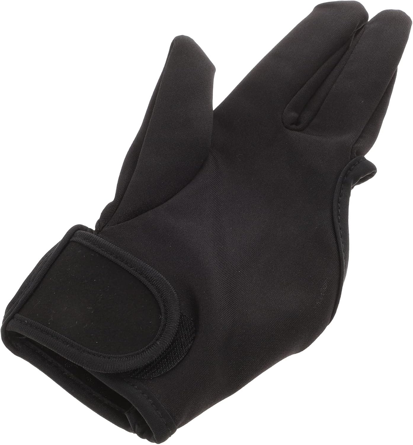 Beavorty Heat Resistant Hairdressing Gloves 3 Finger Insulative Mittens for Salon Use Reusable Black Finger Gloves for Hair Styling Curling and Straightening