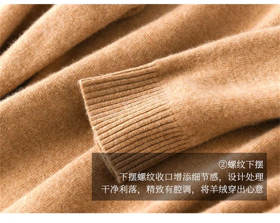 Vogrtcc Pullover da Donna Maglione Lavorato A Maglia di Lana Autunno Inverno Maglioni
