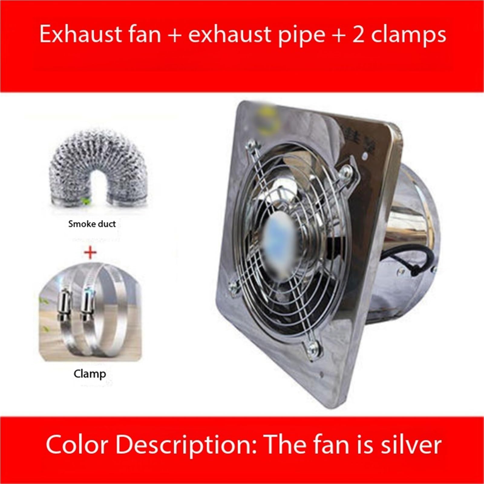 Extractor de cocina, baño tipo ventana Garaje(Pequeño)