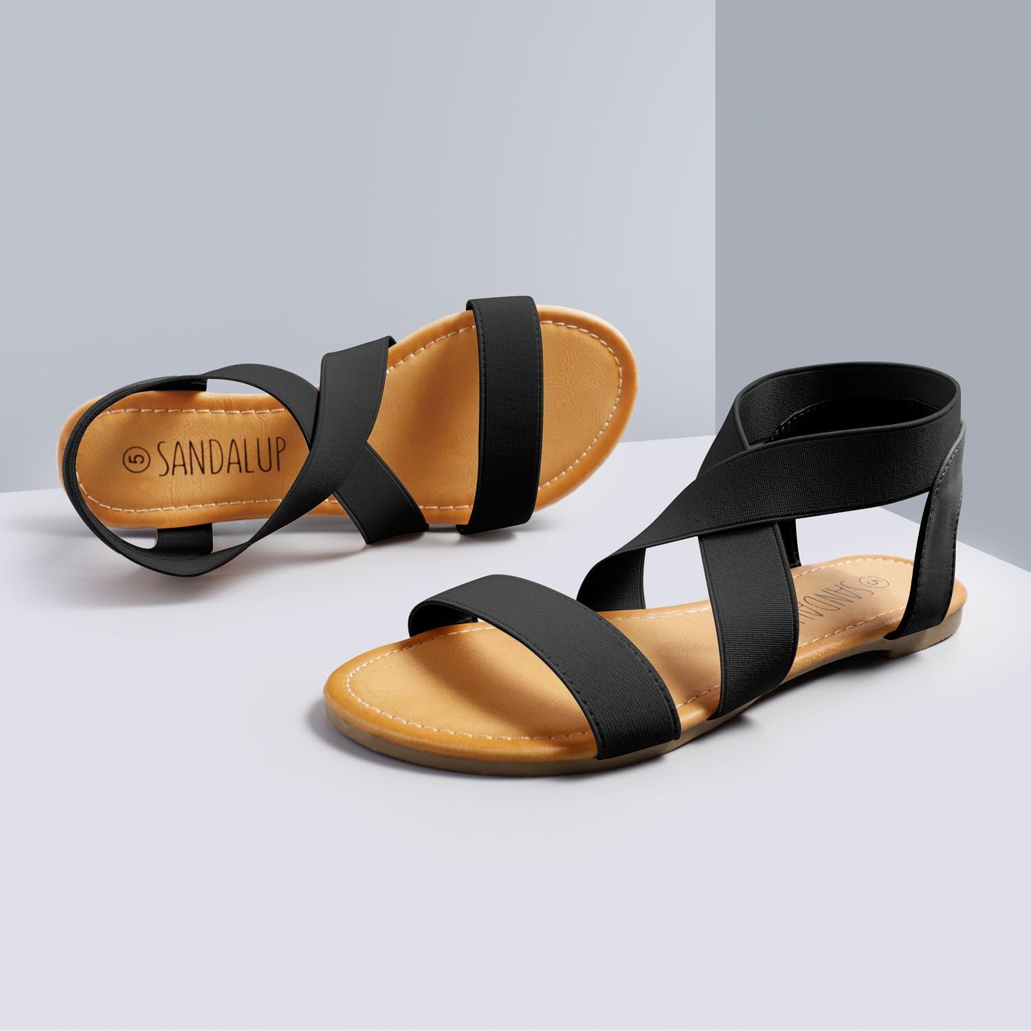 sandals with elastic bands