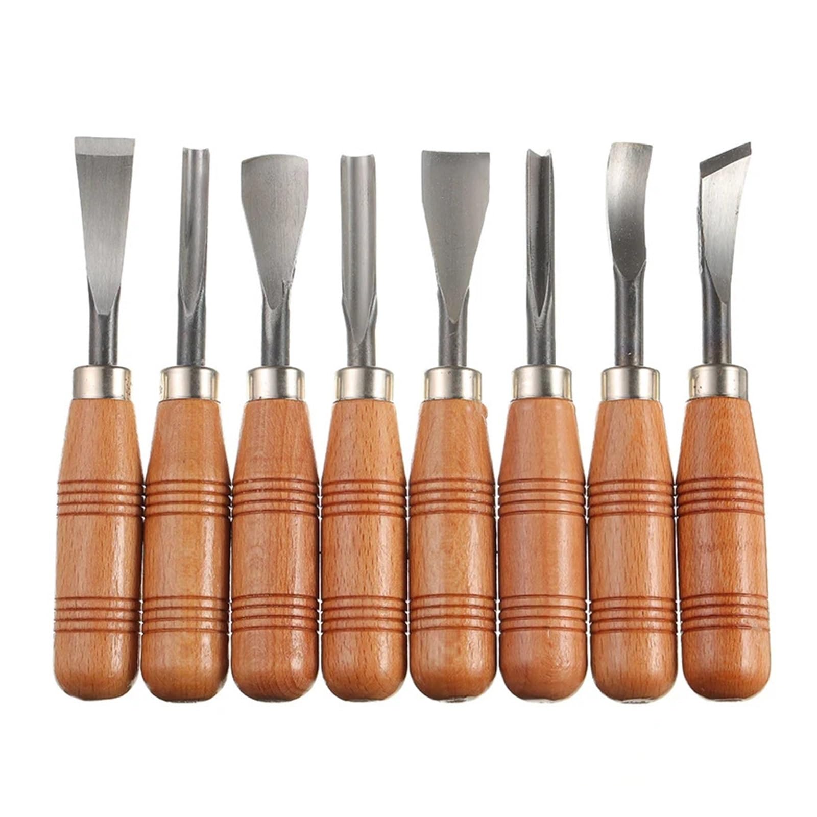 Outils à main ciseau à bois lot de 8 couteaux affûtés pour sculpture précise