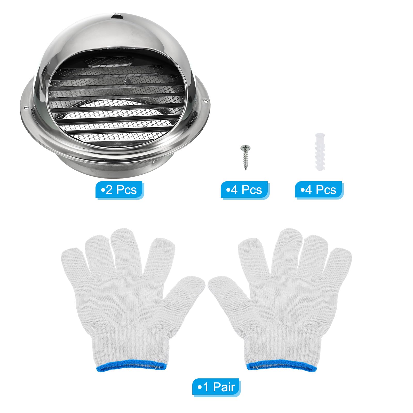PATIKIL 5" Round Soffit Air Vents - Image 3