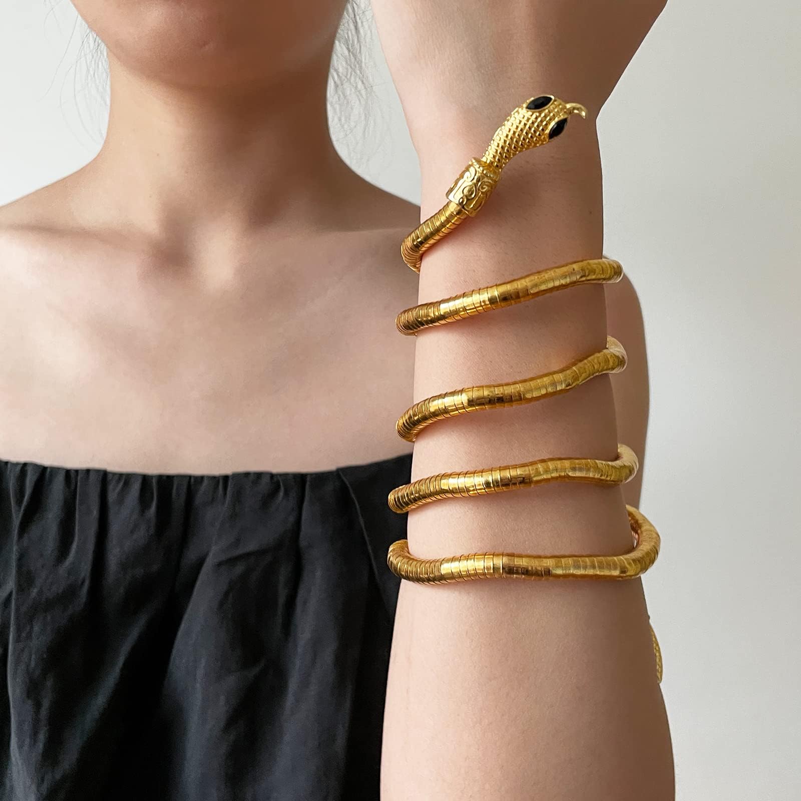 Collana Serpente Geometric Round Snake Choker Collana Catena e Bracciali Piegatura Casuale Catene a Mano Punk Gioielli Regolabili Collanas Donna Argento, per Donne e Ragazze Accessori Uomo