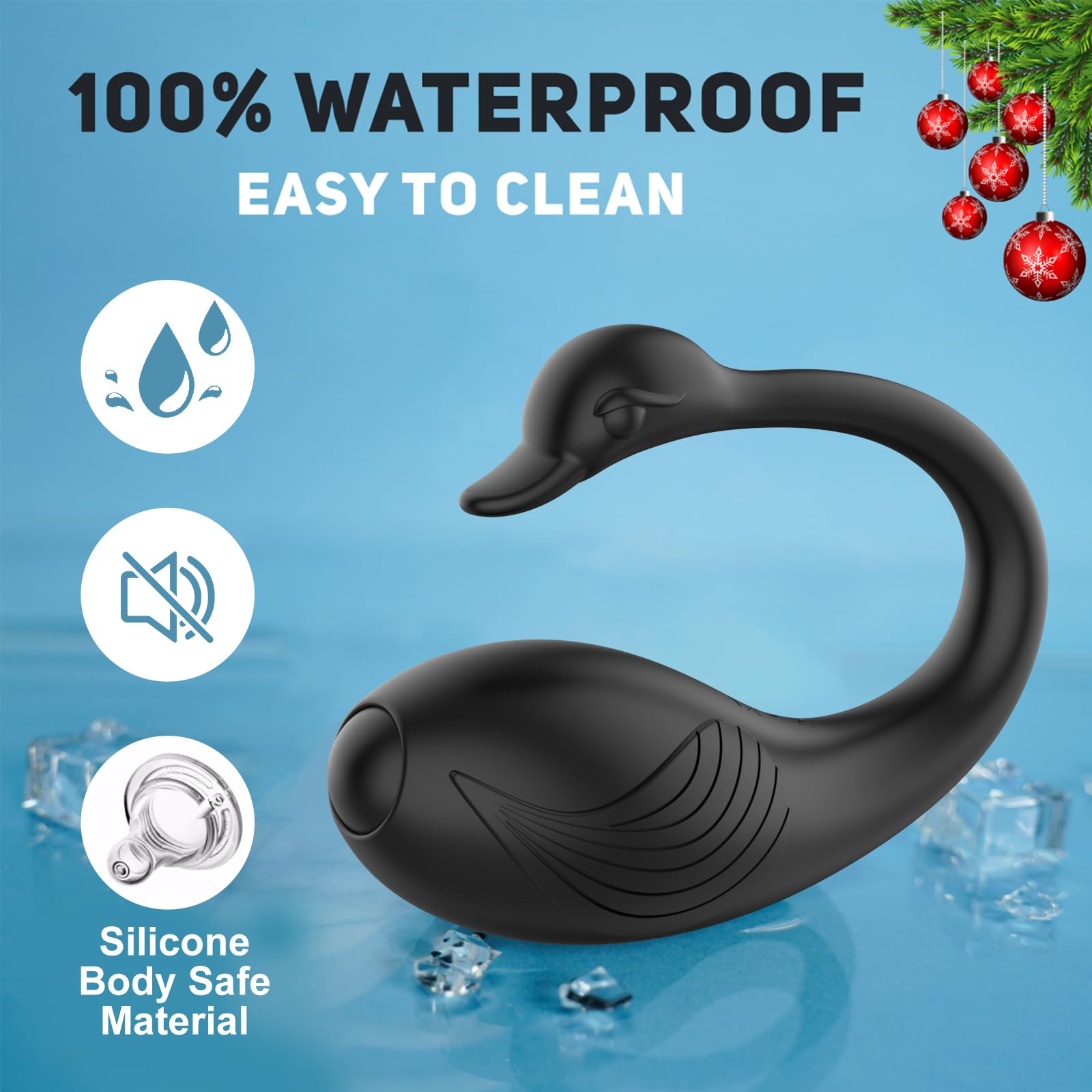 APP Control Wearable Vibrator for Women, Long Distance G spot Vibrator Bluetooth Couples Sex Toys, Clitoral Anal Stimulation Mini Vibrators with 9 Powerful Vibration Modes Female Sex Toy (): Black