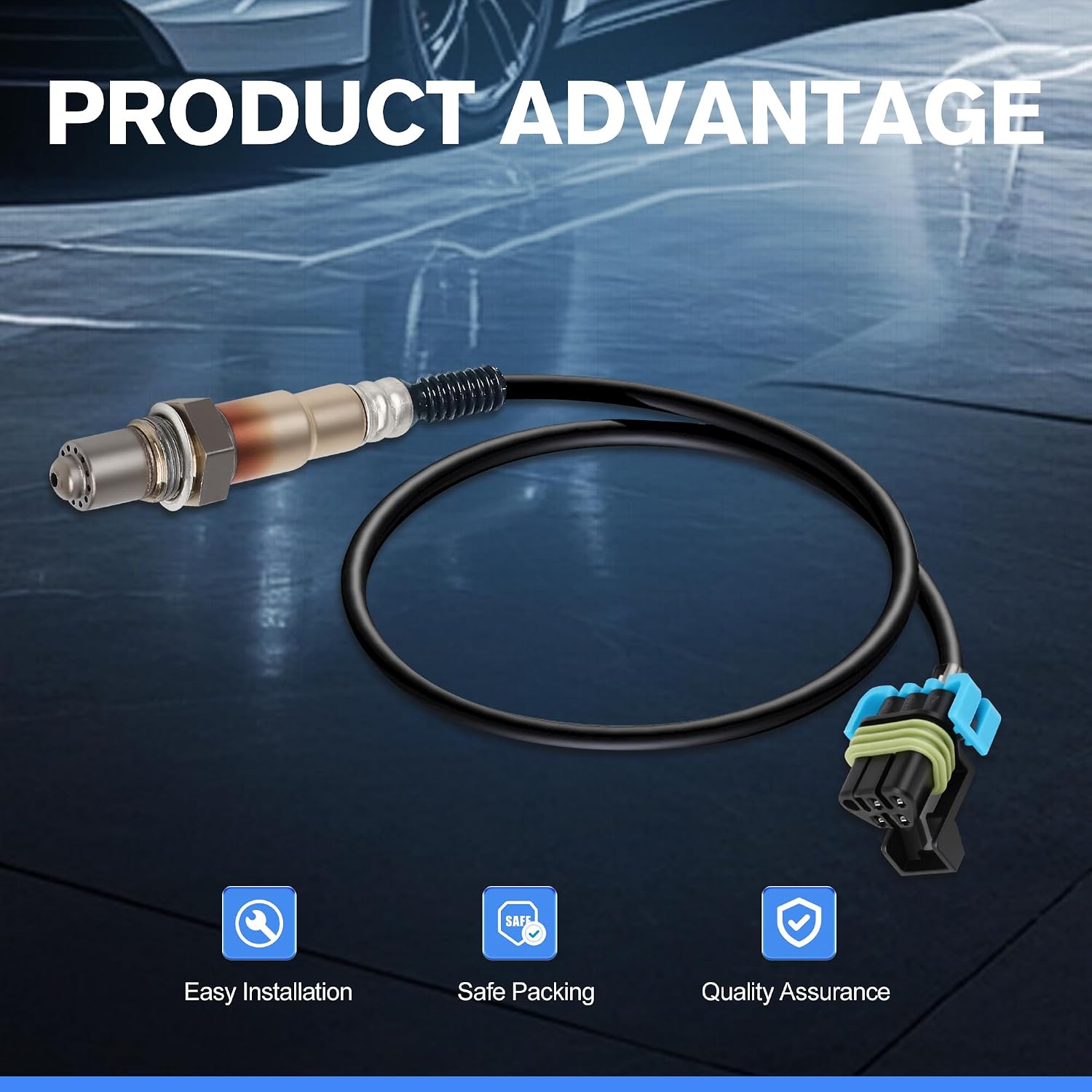 4PCS Oxygen O2 Sensor Upstream Downstream Compatible with Chevrolet Equinox Impala Traverse,for GMC Acadia Terrain, for Cadillac SRX,for Buick Enclave Lacrosse 3.0L 3.6L Replace OE 250-24649 234-4815