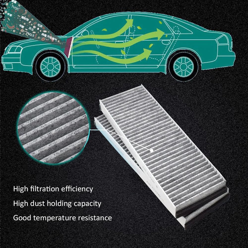 Filtro de Habitáculo para Lamborghini Gallardo Spyder, para VW XL1, Filtro de Aire de habitáculo de carbón Activado 4F0819439C/4F0898438A