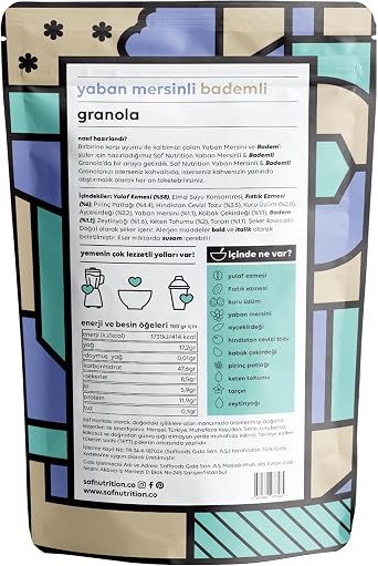 Pure Blueberry & Almond Granola 360gr
