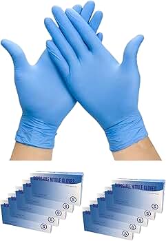 Amazon.co.jp: ニトリル手袋 青 使い捨て手袋 1000枚入 ブルー