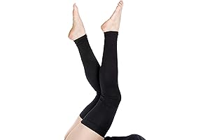 Ultra-Cozy Thigh-High Cotton Leg Warmers in Black