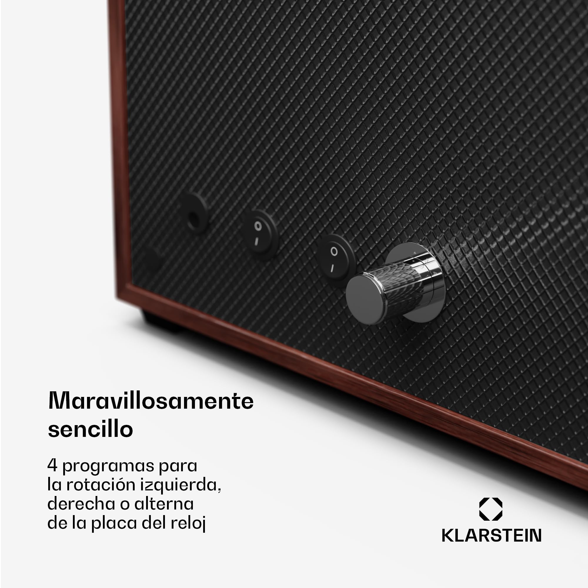 Klarstein Enrollador Automático para Relojes con Puerta Acrílica LED Azul 4 Ajustes TPD