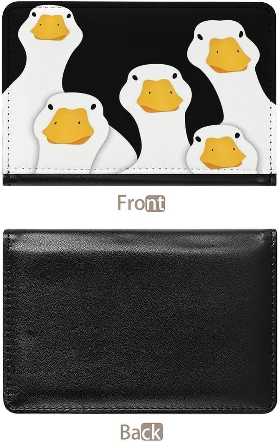 Funny Duck Leather Passport Holder Passport Wallet image 3
