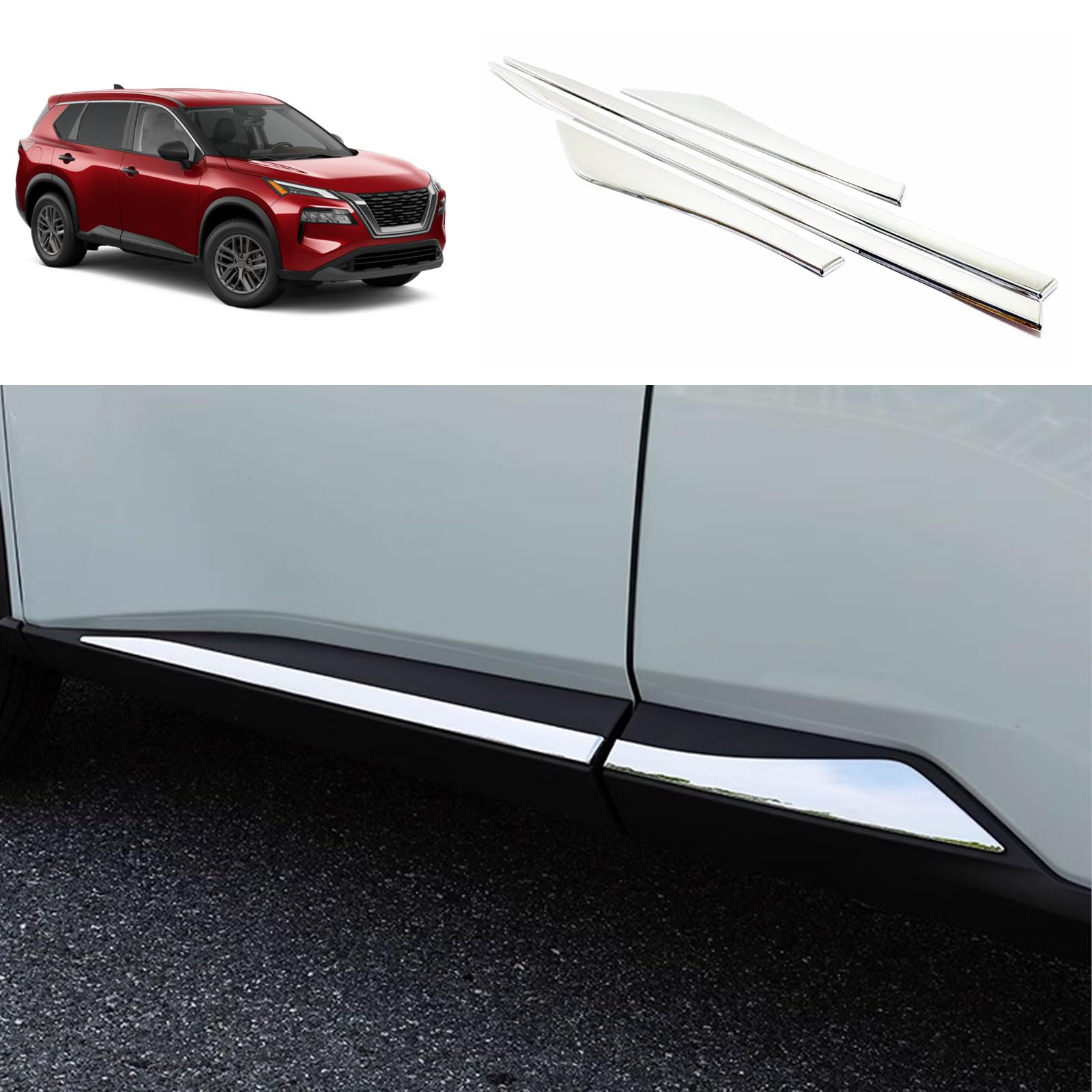 Amazon.com: TERDARAY Body Side Trims Compatible with Nissan Rogue