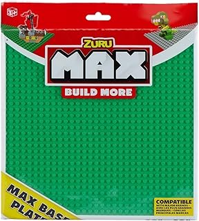 ZURU S001-Max Build More-Construction-1 Base Plate, 10 Inch x 10 inch Size, Multicolor