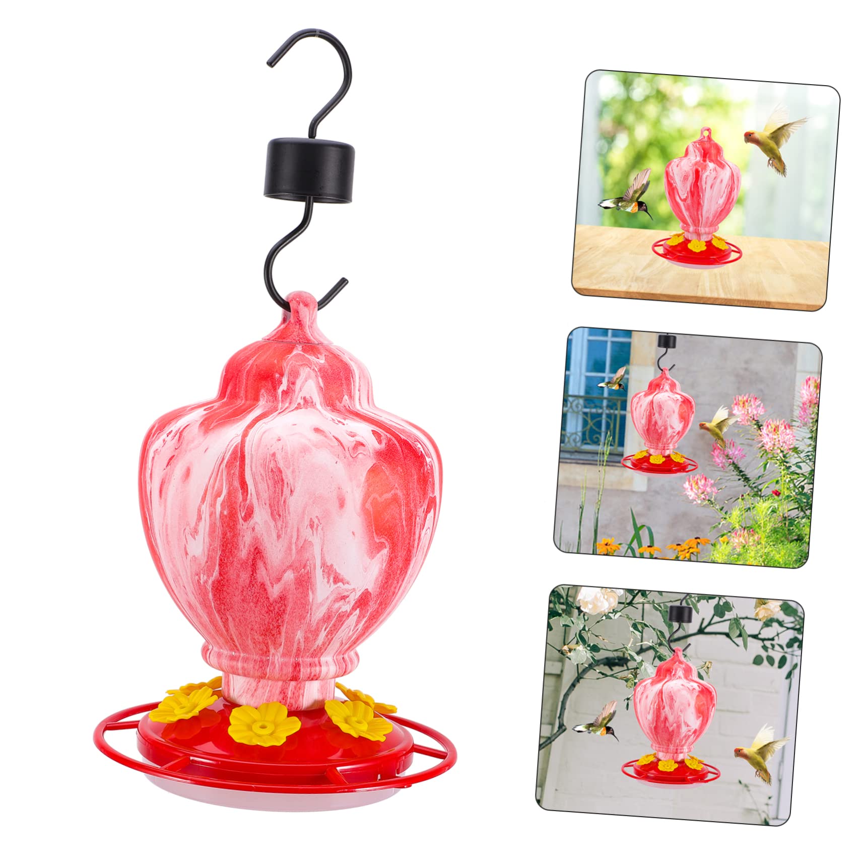 YARNOW 3 Pièces mangeoire pour perroquets Bird Feeder mangeoires pour Oiseaux Accessoire Oiseaux extérieur Corbeau à Pigeon Fournitures pour Le Fer