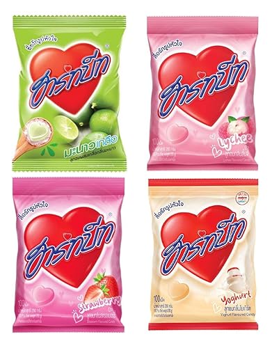 Miniatura 6 de Heartbeat - Caramelo duro en forma de corazón con sabor a lichi (100 unidades), 10.58 onzas