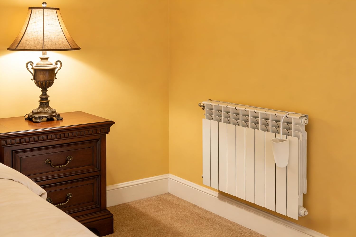 Pack of 4 Ceramic Radiator Hanging Humidifiers with S-Shaped Hooks White Radiator Water Evaporator for Healthy Room Air Moisture