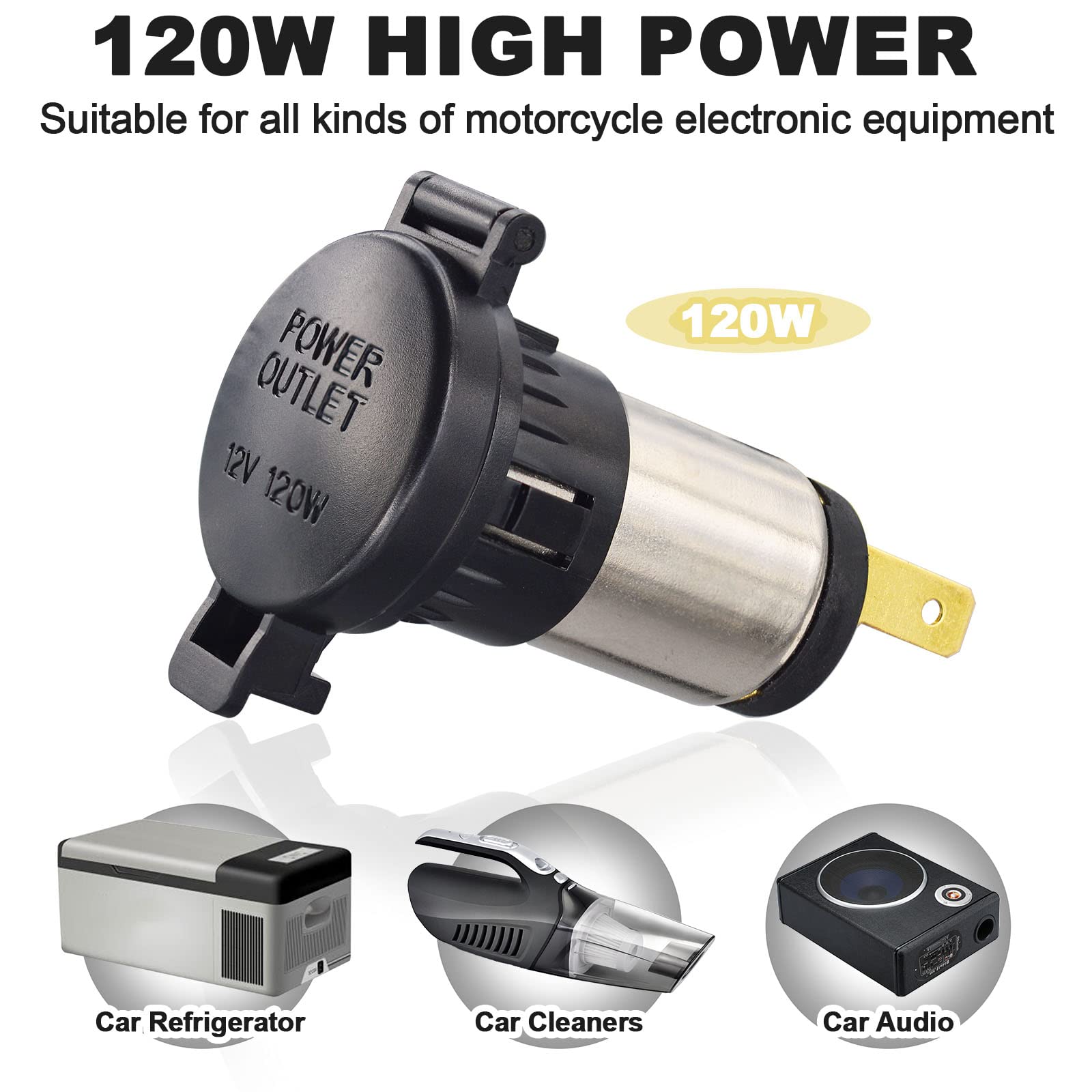 Amazon.com: Leehitech Cigarette Lighter Socket 12V 120W Car Cigarette  Lighter Socket Automotive Replacement Splitter Power Adapter Waterproof  Plug Outlet Socket Parts for Motorcycle Car Boat Tractor ATV RV 2pcs :  Automotive