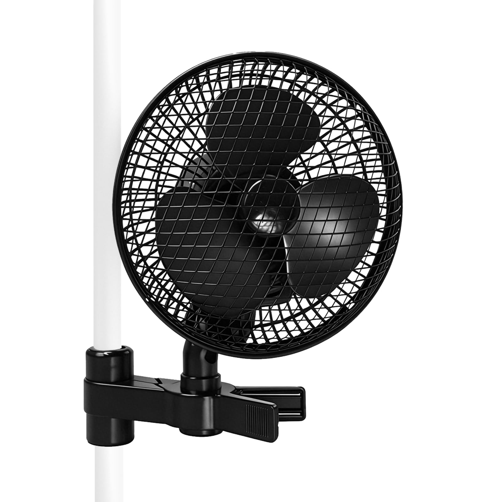 Grow Ventilator Oszillierend Mehrstufige Lüftergeschwindigkeit Clip Ventilator Timer Lüfter 20W Clip Fan für Indoor Growzelt Pflanzenzucht Büro Schlafzimmer Küche