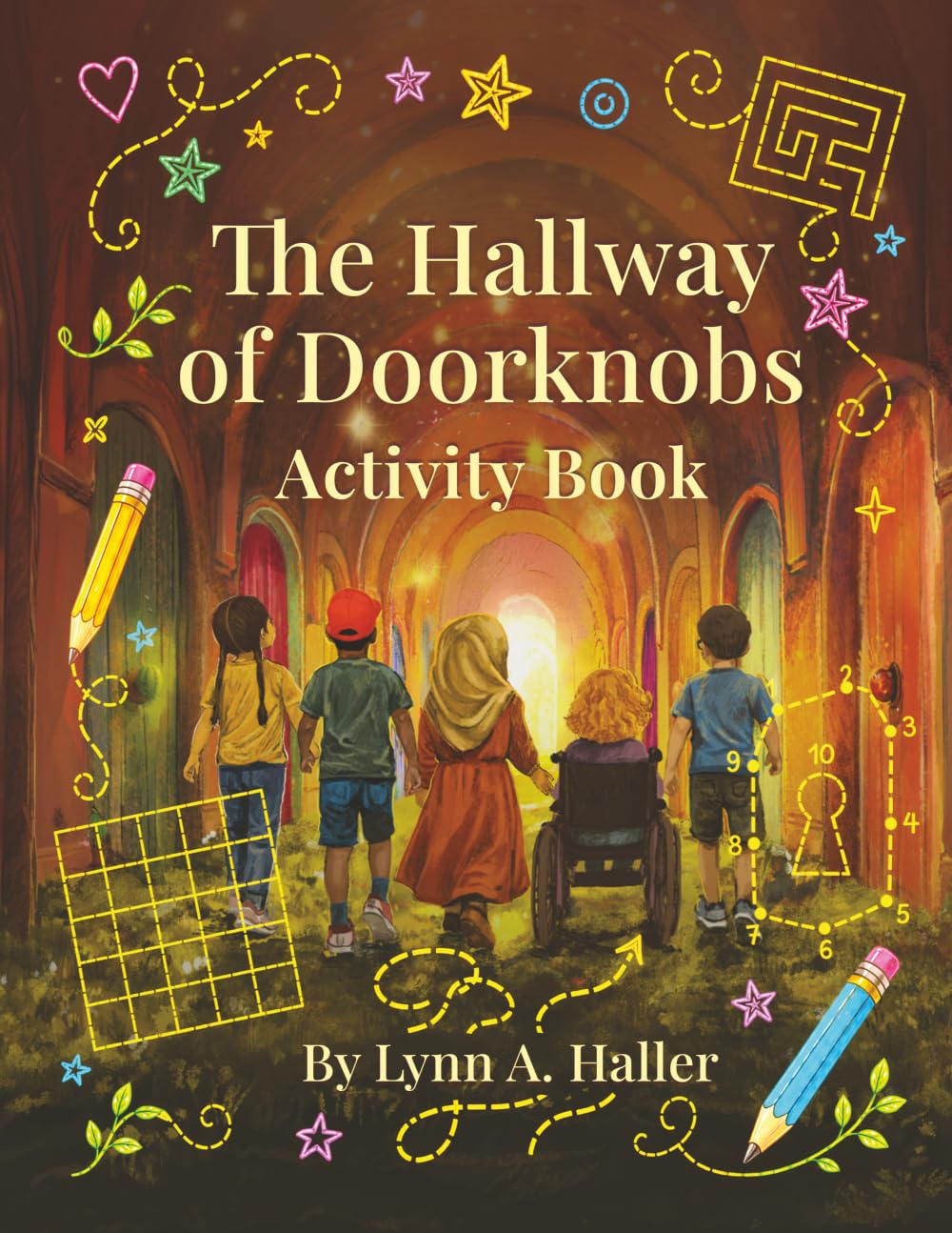 The Hallway of Doorknobs Activity Book: Black and White Edition (The Hallway of Doorknobs Series)