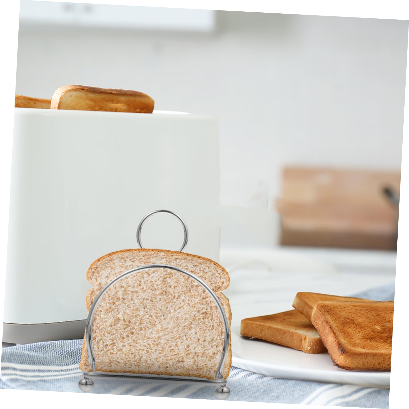 ULTECHNOVO 4pezzi Toast Rack Inossidabile Per Pane Per Toast e Raffreddamento Per Accessorio Versatile Per La Presentazione Pane e Snack