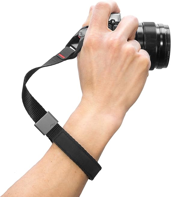 Peak Design Cuff Camera Wrist Strap, Compatible with DSLR, Compact and Point-and-Shoot Cameras, Low Profile, Quick Release