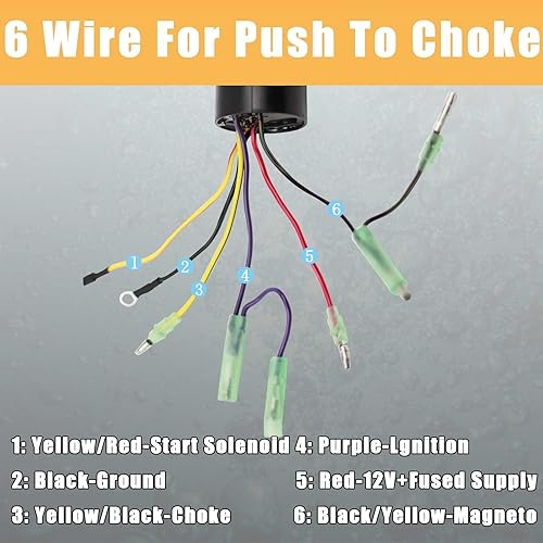 Miniatura 4 de Interruptor de encendido para barco con llaves 87-17009A5 87-17009A2 para motores fuera de borda Mer-cury Caja de control con 3 posiciones y 6