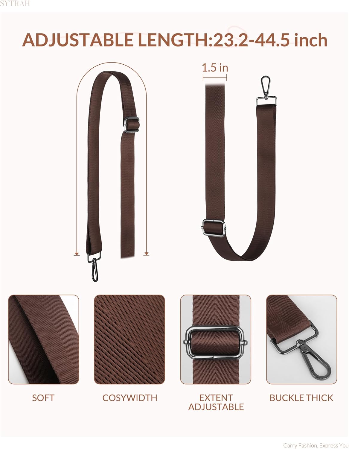 Sling Bag for Women, Crossbody Bags Purse for Women Trendy Vegan Leather Fanny Pack with Adjustable Strap - Image 9