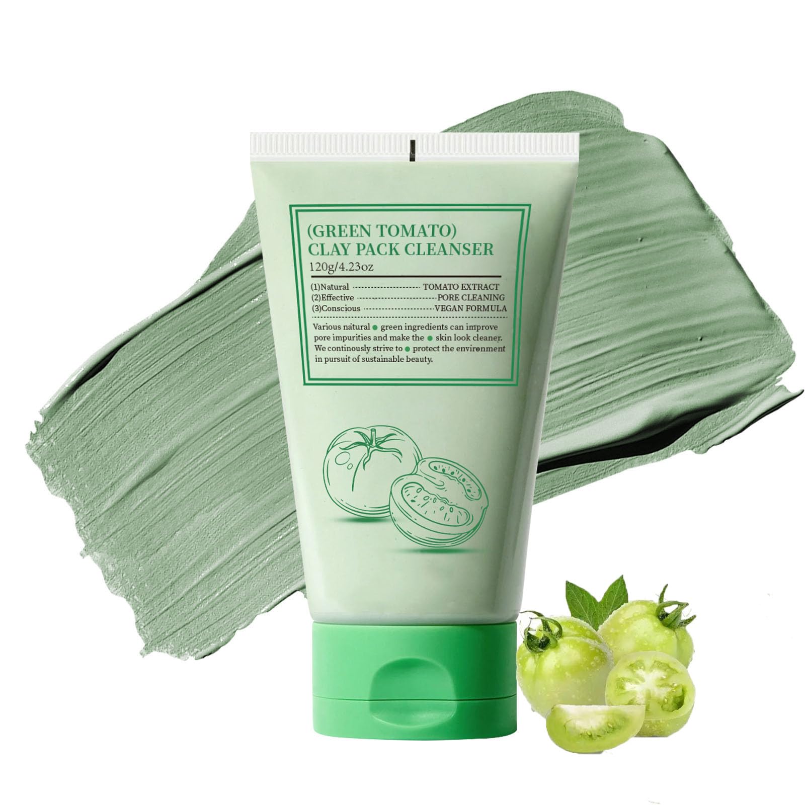 Amazon.com : Jsykt Green Tomato Clay Mask Pore Cleanser, Pore