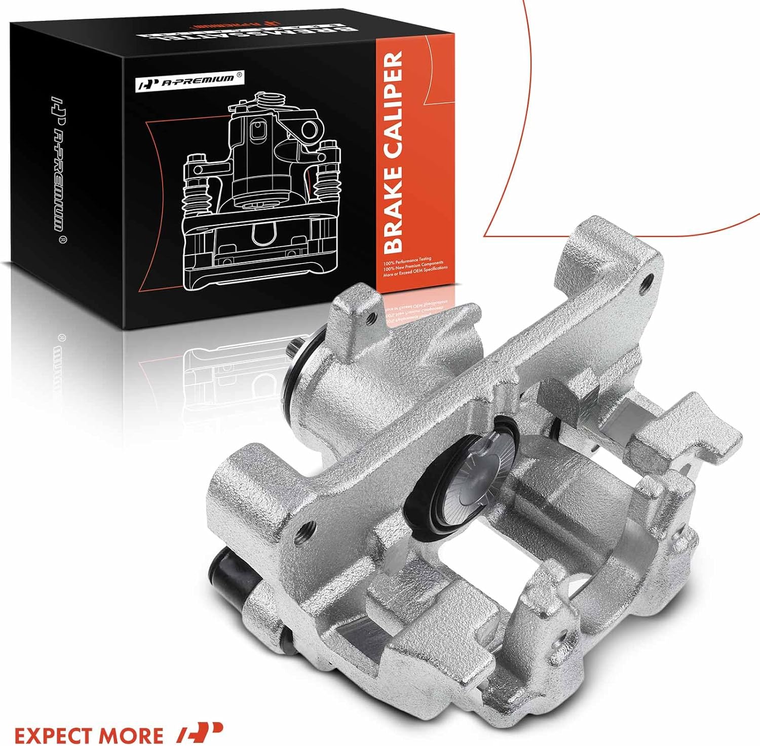 A-Premium Disc Brake Caliper Assembly with Bracket Compatible with Select Subaru Models - Legacy/Outback 2015 2016 2017 2018 2019, H4 2.5L/H6 3.6L - Rear Left Driver Side
