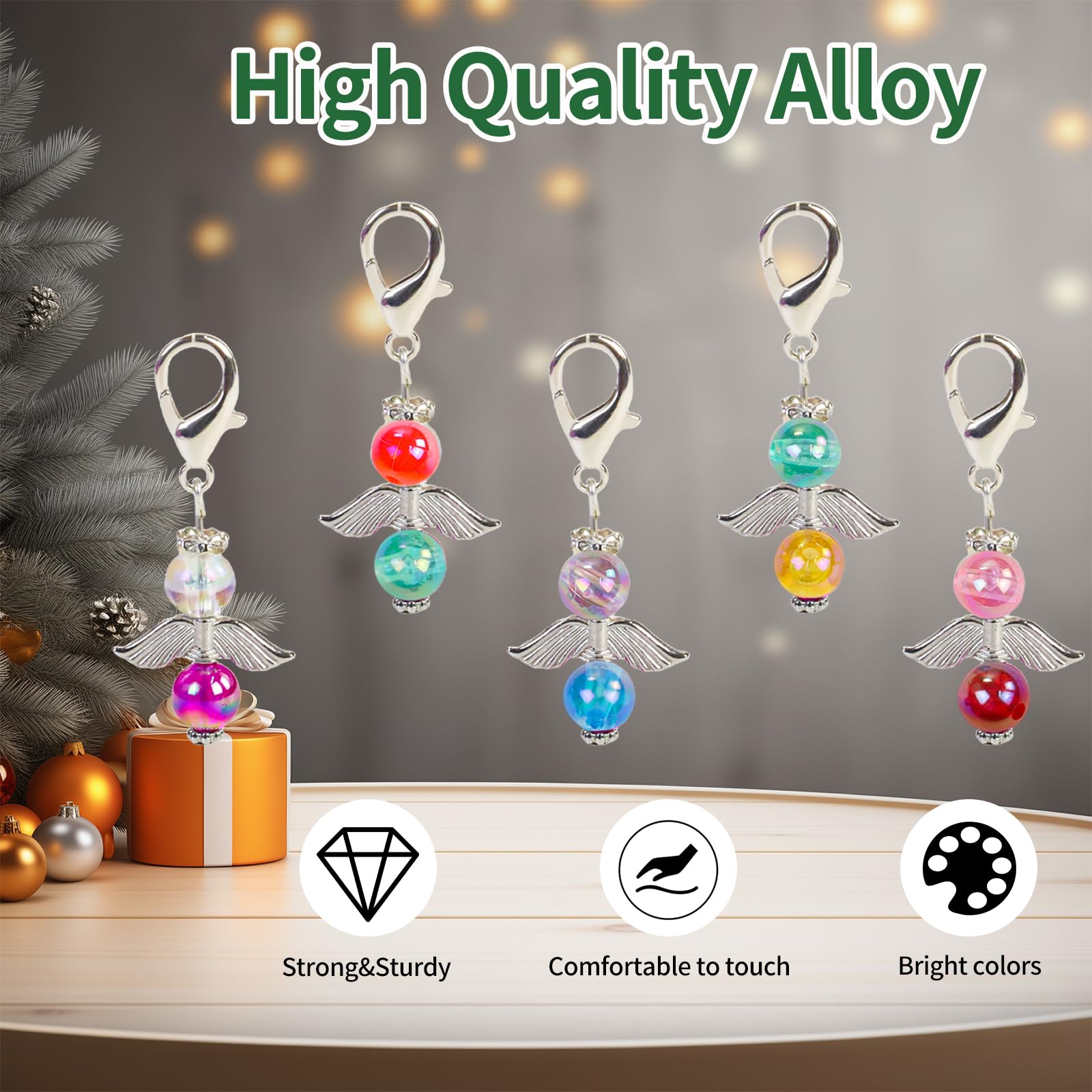 Schutzengel Anhänger Set 50 Stück - DIY Basteln Für Schmuck & Schlüssel