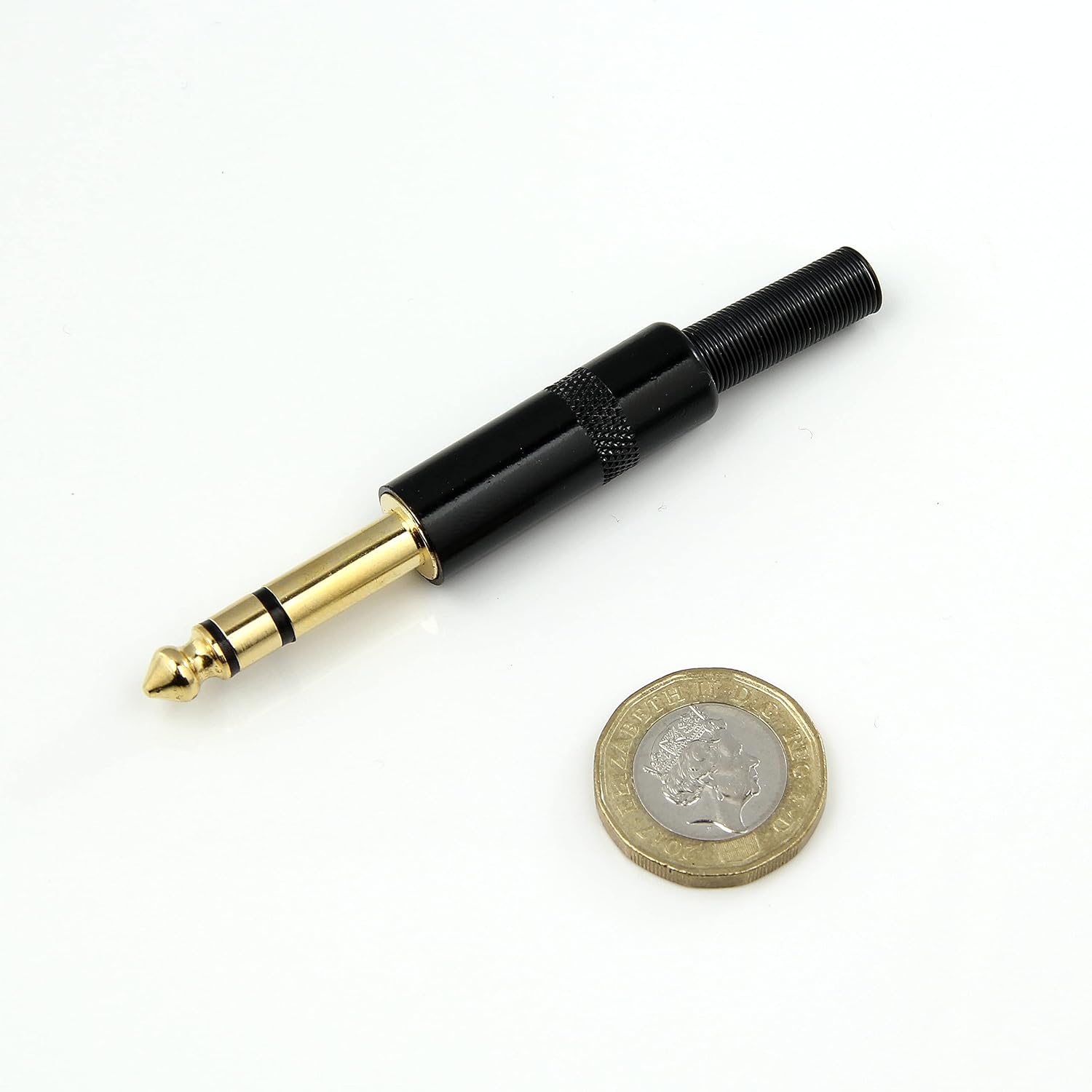 RHINORO (Pack of 4 Premium 6.35mm 1/4 inch Full-Metal Stereo Jack Plug & Strain Relief Guitar Speaker DJ Mixer Instrument Solder Soldering Phone 6.35 End Terminal Cable Connector - Image 4