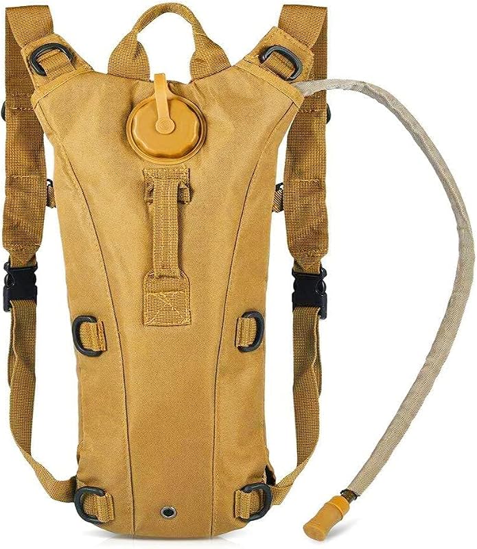 Mochila táctica de hidratación de agua, mochila militar de 3L con vejiga de agua a prueba de fugas para correr, trotar, ciclismo y senderismo