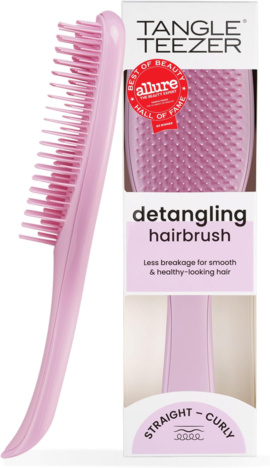 Tangle Teezer The Ultimate Detangling Brush, Dry and Wet Hair Brush Detangler for All Hair Types, Rosebud