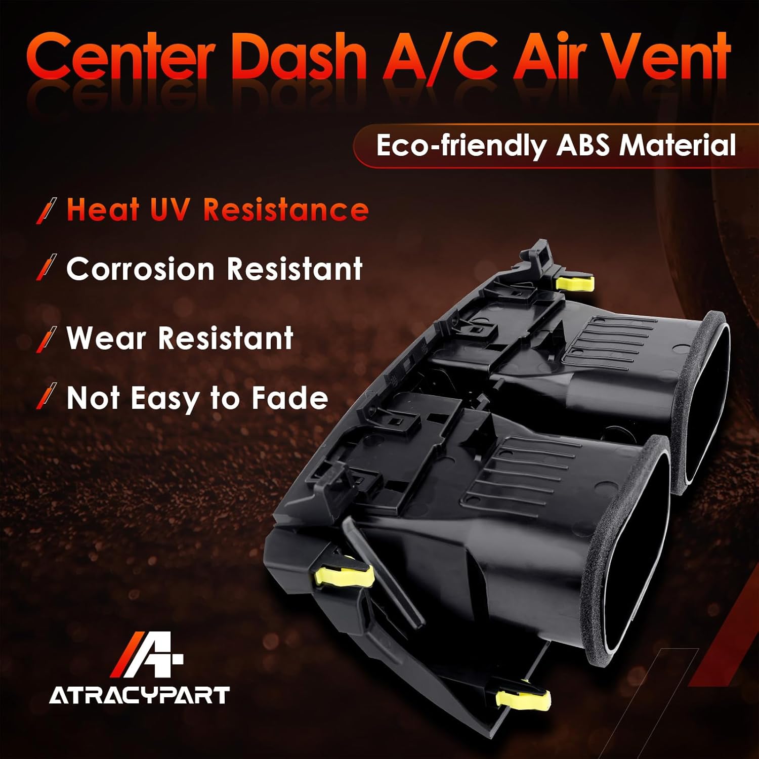 Center Dash A/C Air Vent Trim Cover, Compatible with 2006-2012 RAV4, Console Outlet Grille Insert Panel, Replaces# 55670-42060-B0