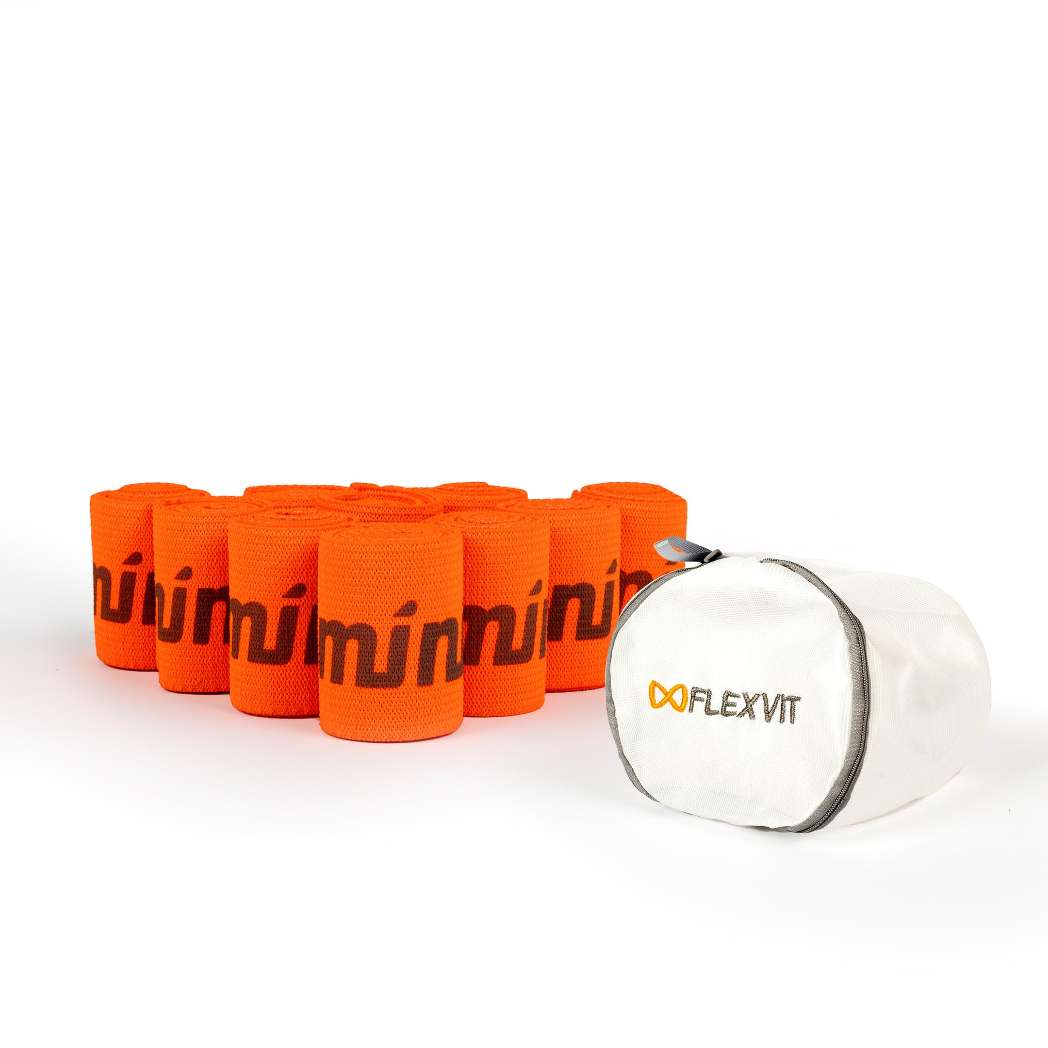 FLEXVIT Mini 10er Set – Widerstandsbänder für Mannschaften, Gruppen, Athletiktraining, Schule & Verein | Robuste, waschbare & vielseitige Sportbänder | Bänder in 6 Widerstandsstufen | Made in Germany