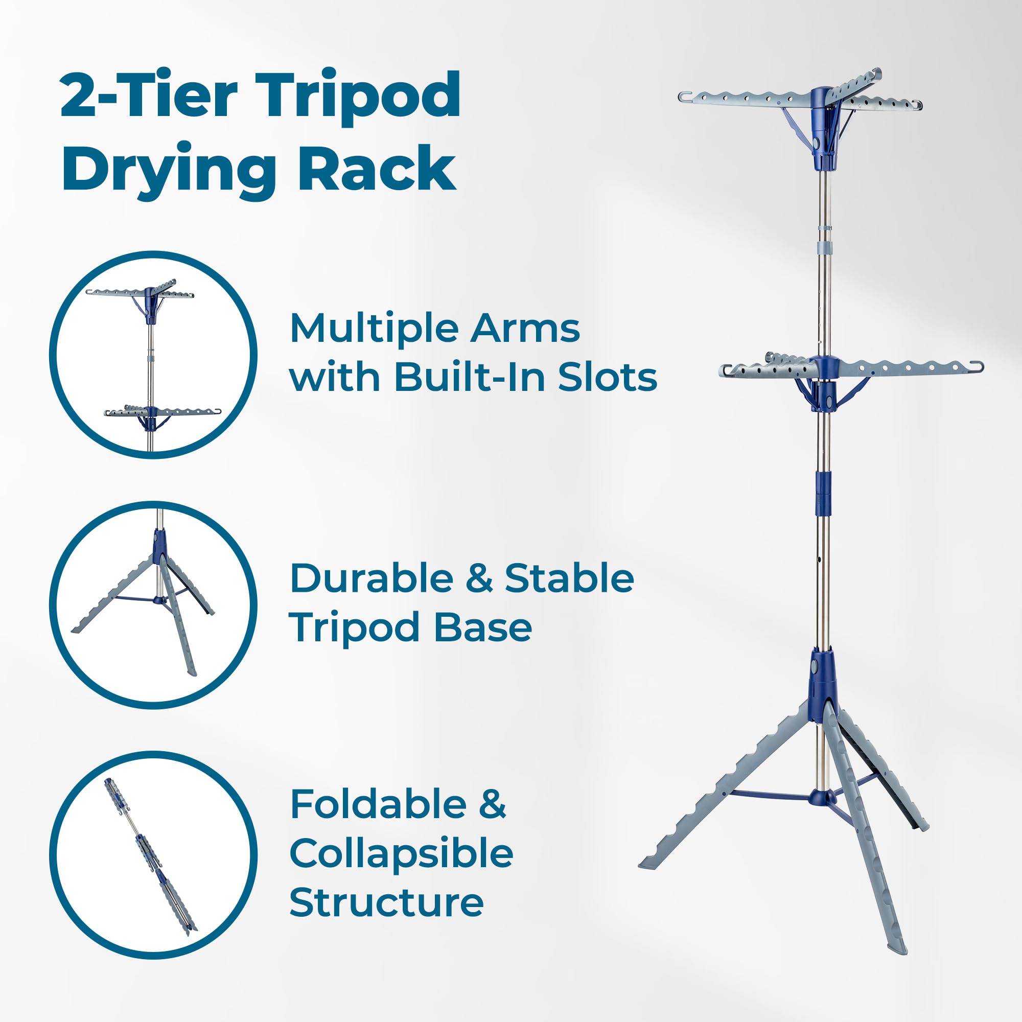 Amazon.com: Honey-Can-Do 2-Tier Tripod Clothes Drying Rack, 73