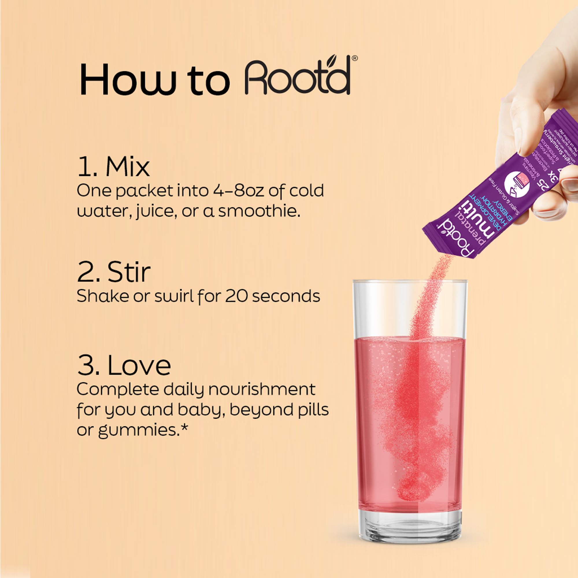 Root'd Prenatal Multivitamin Powder - 25 Vitamins & Minerals - 30 Count — Amazon image 3