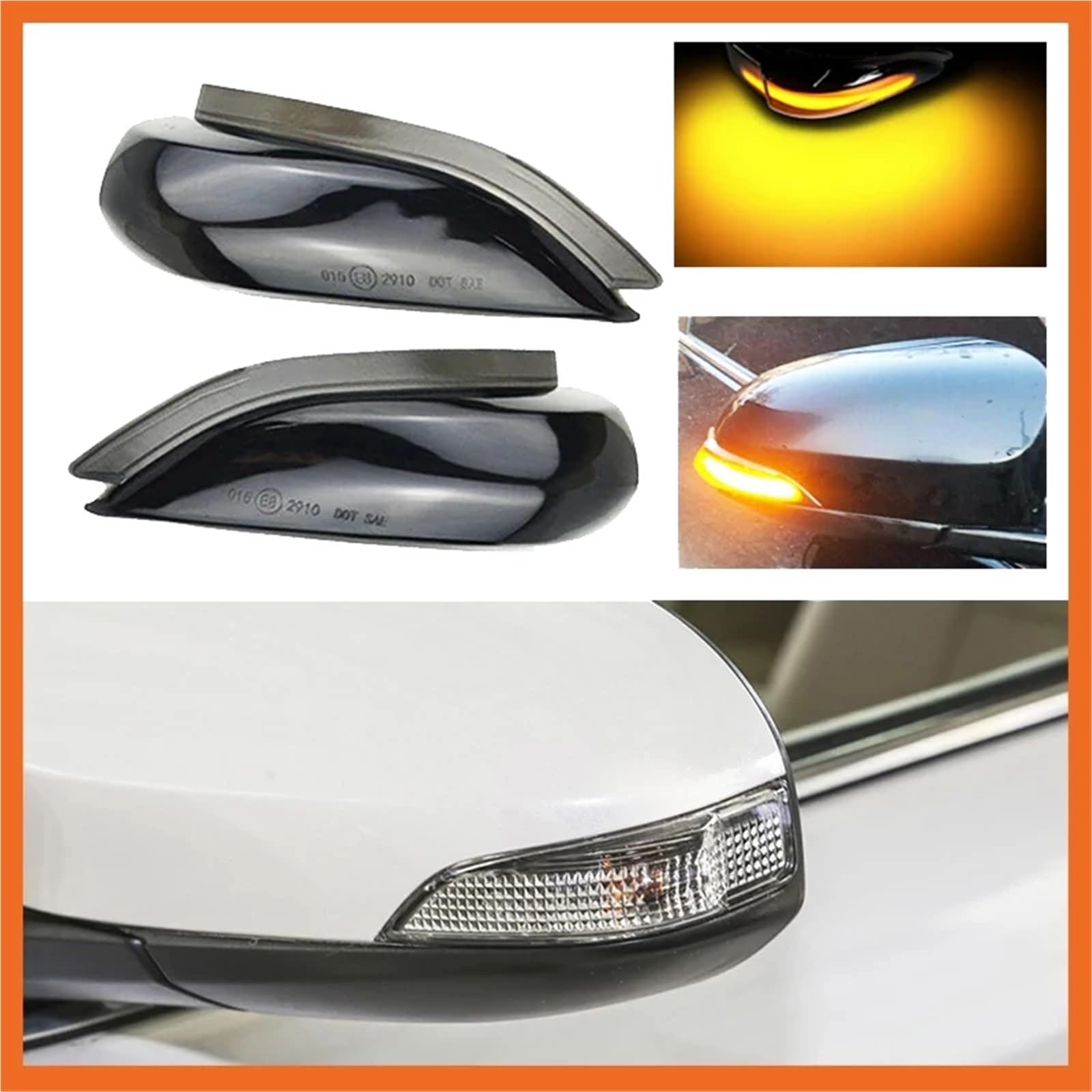 LED Intermitentes Laterales Luz LED Dinámica Espejo Retrovisor Coche Indicador Señal Giro para Toyota para Corolla para Yaris XP130 para Auris E180 para Camry para Prius
