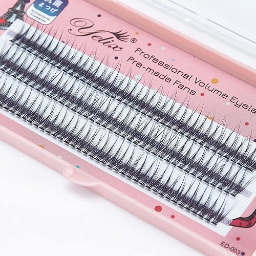 Miniatura 3 de Pestañas postizas en forma de cola de pez, autoinjertadas, 10D, 12D, volumen, pestañas de cola de milano, 0.07C, 0.512 in de longitud