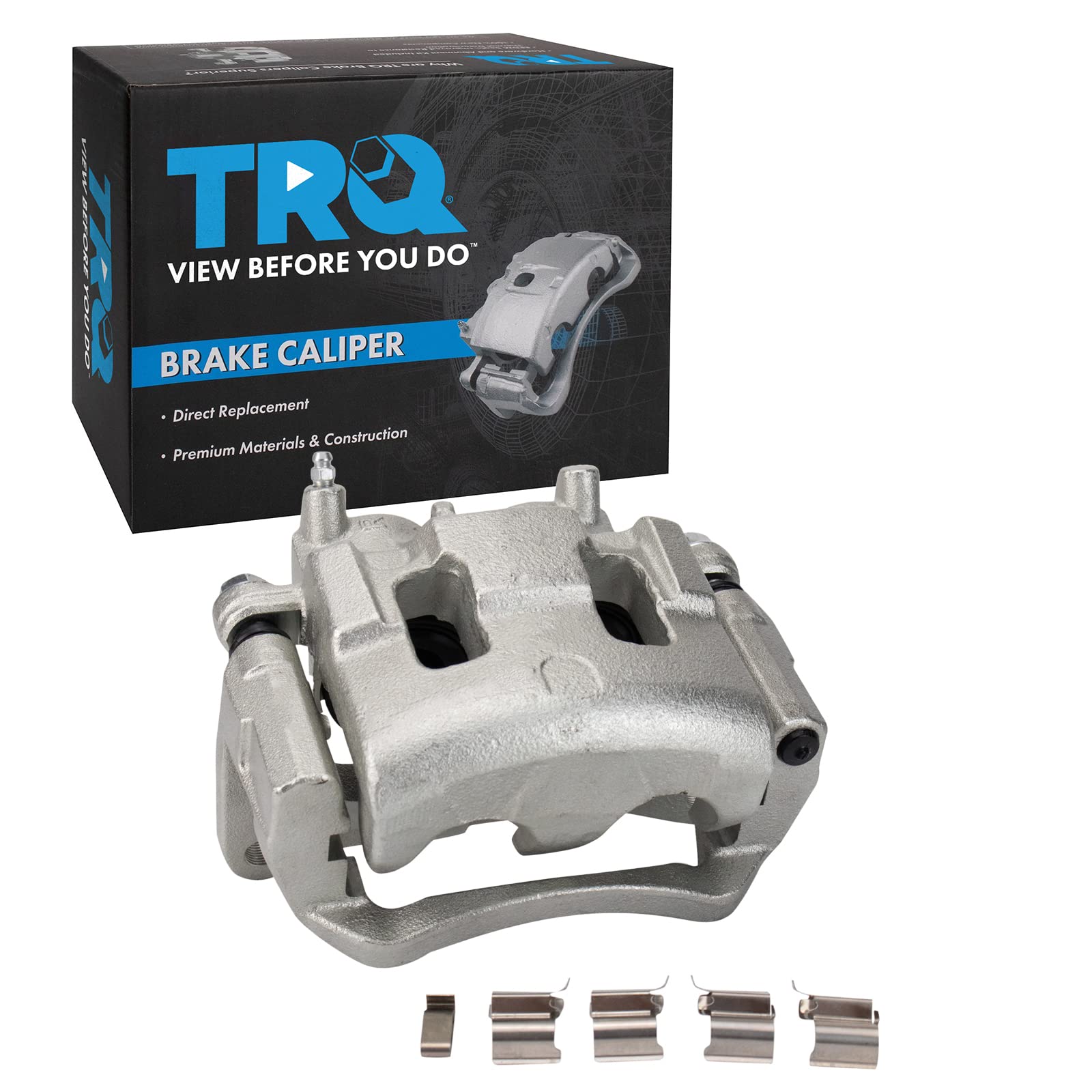 TRQ Front Right Brake Caliper w/Bracket Passenger Side